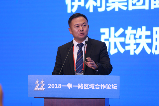 内蒙古伊利实业集团股份有限公司副总裁 张轶鹏（人民网记者 吉羽 摄）