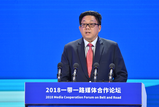 新加坡报业控股执行总裁伍逸松（人民网记者 翁奇羽 摄）