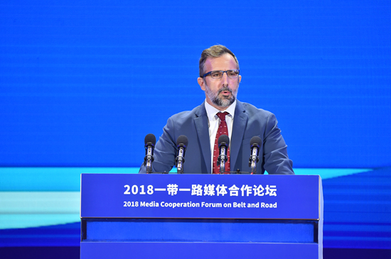 法国《普罗旺斯报》副总编辑 法比安·弗里德曼（人民网记者 翁奇羽 摄）