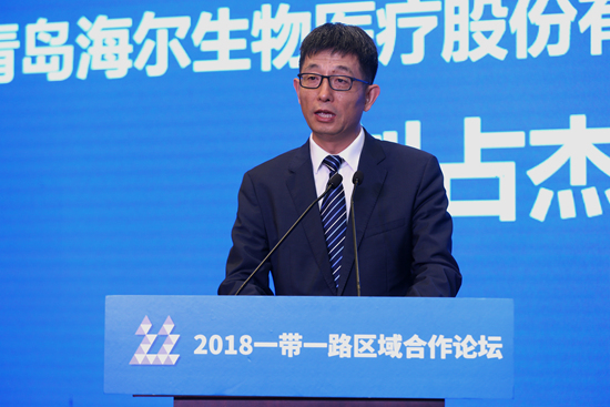 青岛海尔生物医疗股份有限公司总经理 刘占杰（人民网记者 吉羽 摄）