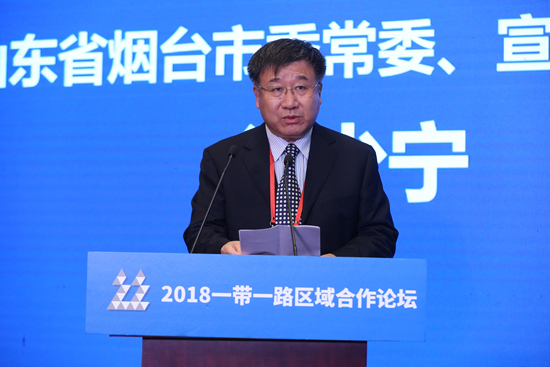 山东省烟台市委常委、宣传部部长 徐少宁（人民网记者 吉羽 摄）