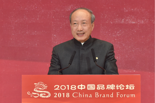 海航集团党委书记、董事长陈峰在第四届中国品牌论坛上做主旨演讲 人民网翁奇羽 摄